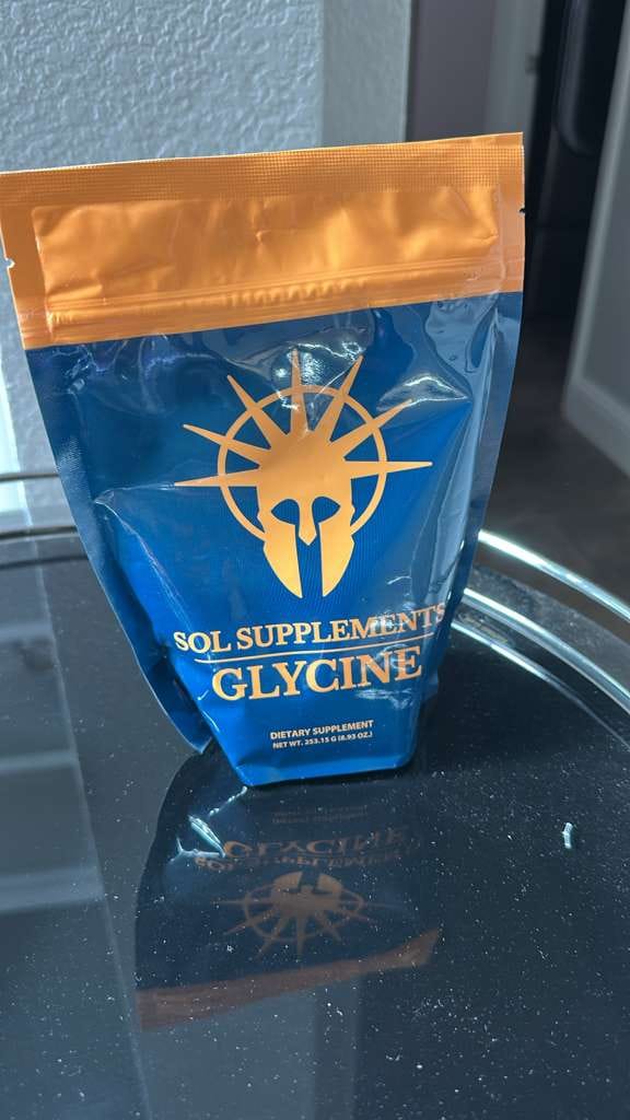 Customer photo review of Sol Supplements Glycine 250g Bag
