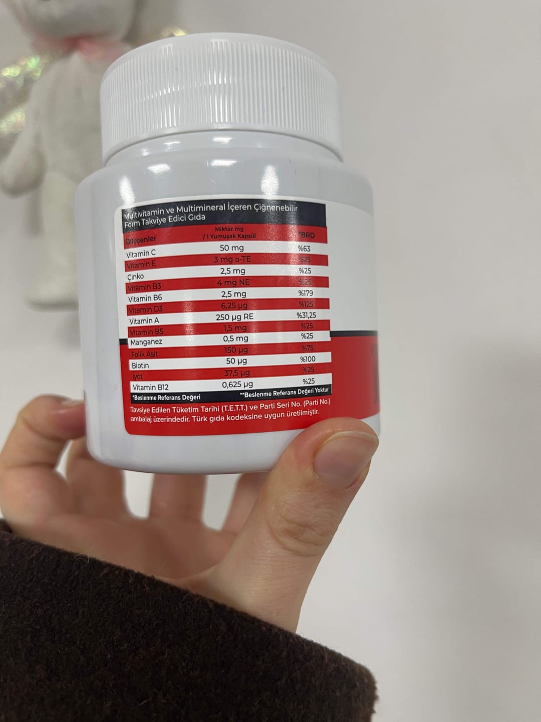 Customer photo review of Uzbionik™ Gelişim Destekleyici Multivitamin Gummy
