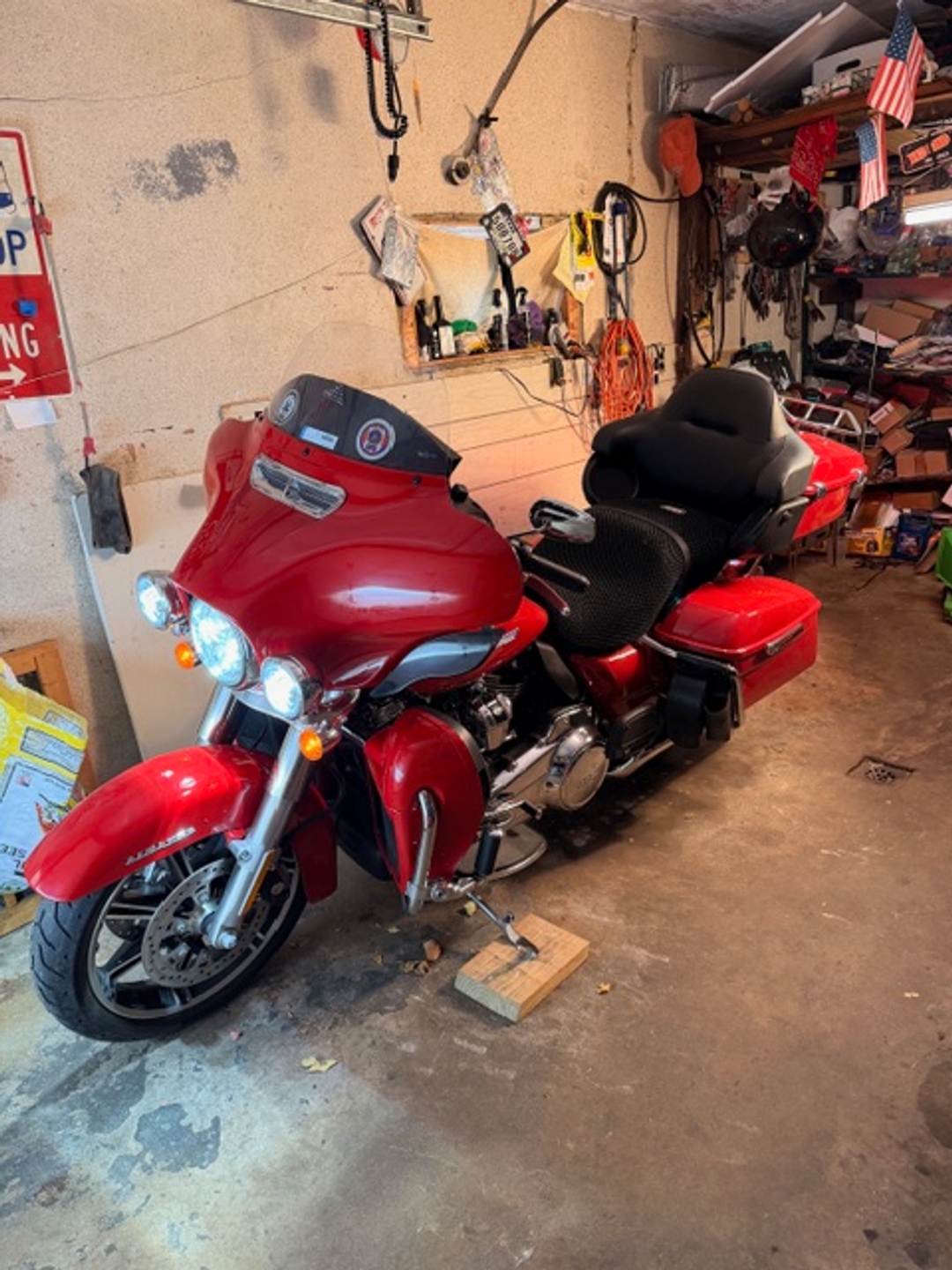 Wind Rider mesh seat cover on a Harley Davidson Ultra Limited