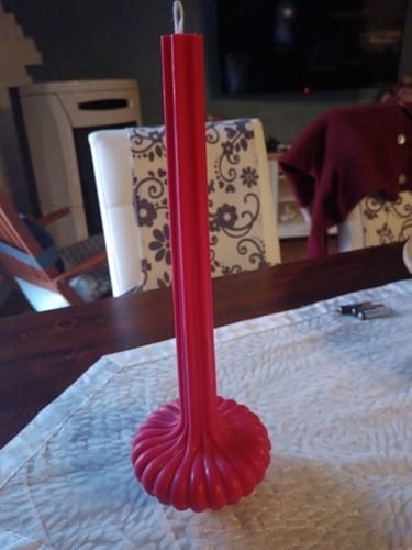Customer photo review of Colorante líquido para velas ROJO TOMATE