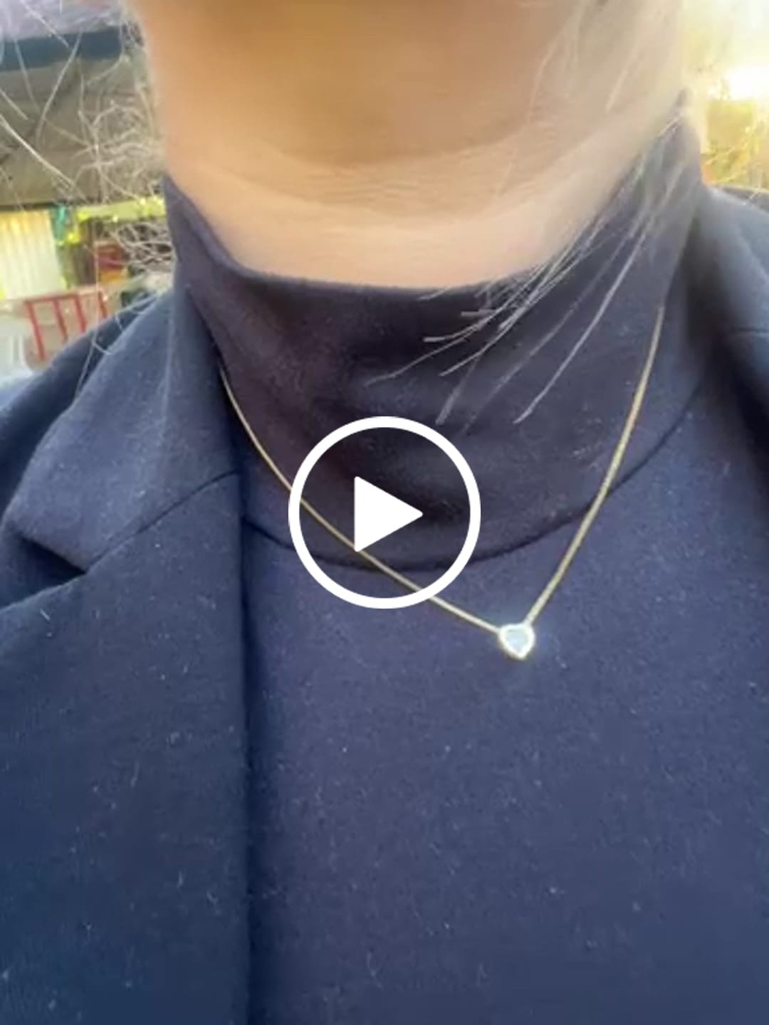 Customer video review of Cadena Corazón Cristal en Oro laminado 18k Para Dama