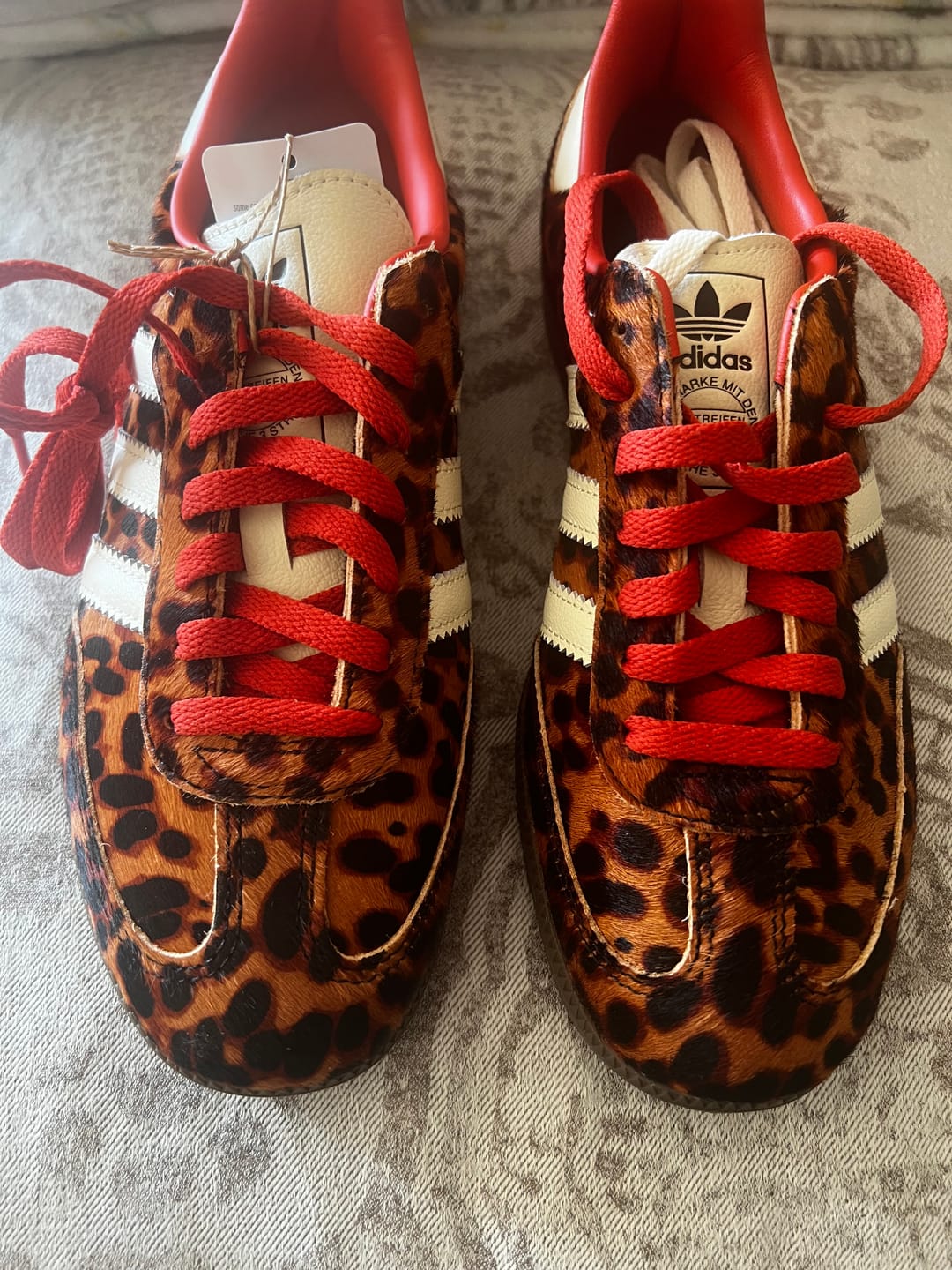 Customer photo review of adidas Samba OG Red Leopard Women's