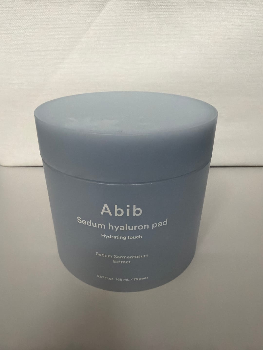 Customer photo review of Mitrinošās plāksnītes sejai Abib Sedum Hyaluron Pad Hydrating Touch