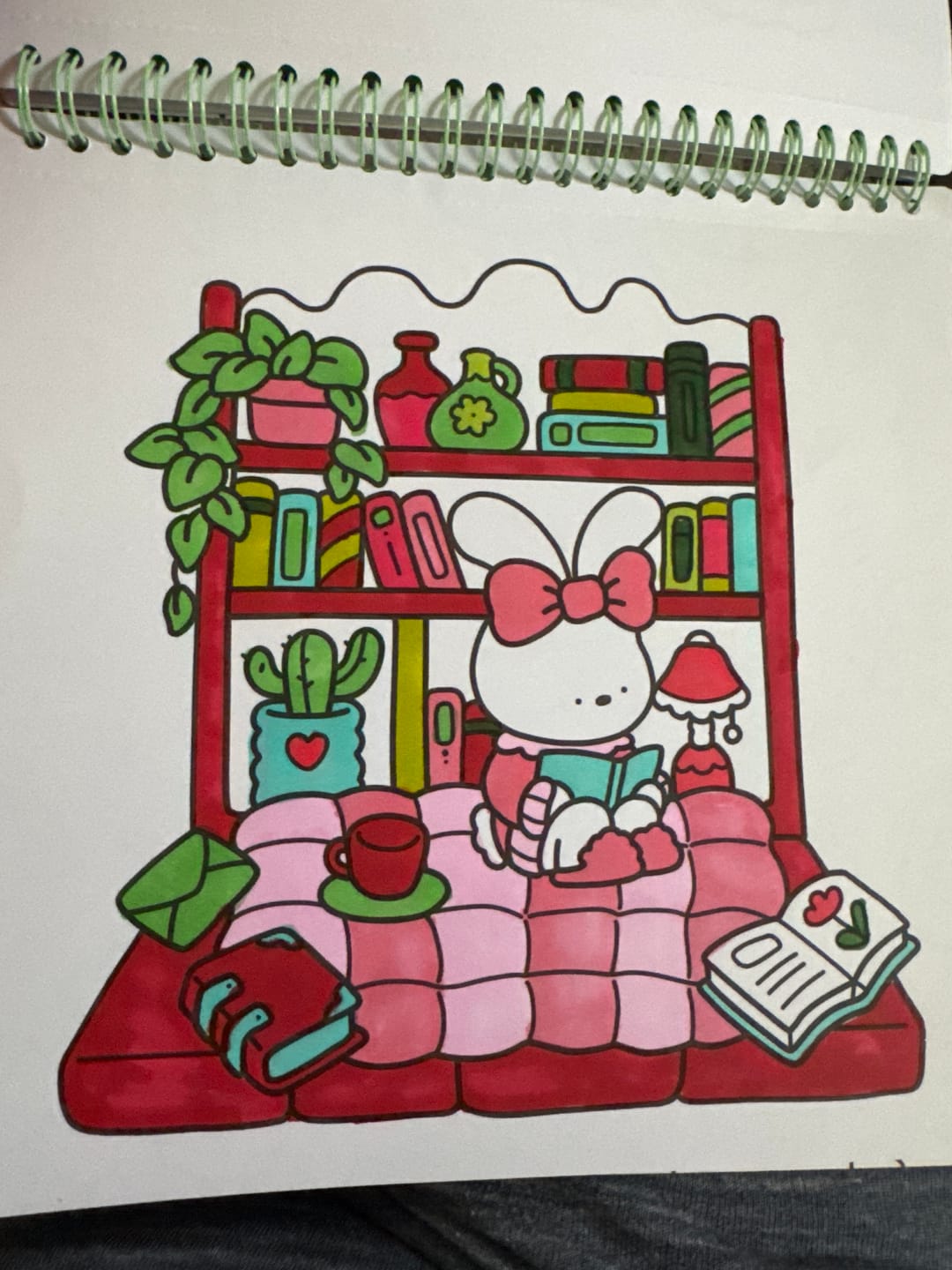 Customer photo review of Ohuhu Pupe Paper-friendly (No Peeling) Brush and Fineliner Dual Tips 60 Colors Water-based Coloring Markers