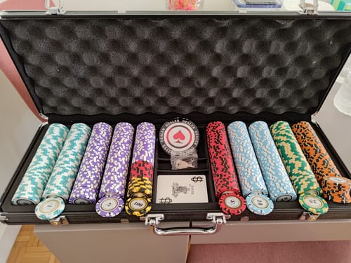 Customer photo review of Poker Chips Monte Carlo 500