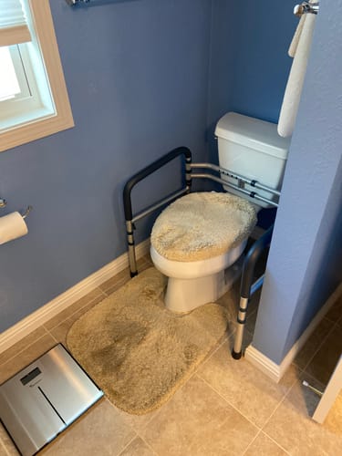 Customer photo review of Toilet Safety Rail (350lb)