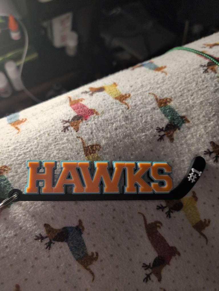 Customer photo review of Personalized Hockey Bag Tag | Team Gift & Player Bundle