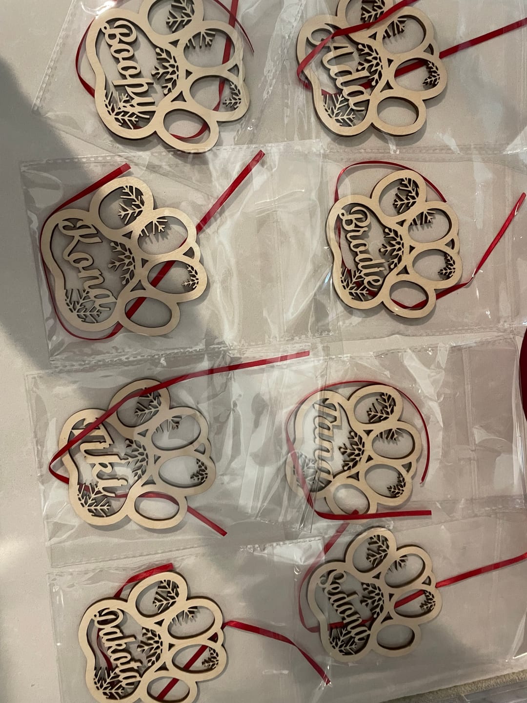 Customer photo review of Personalized Pet Christmas Ornament