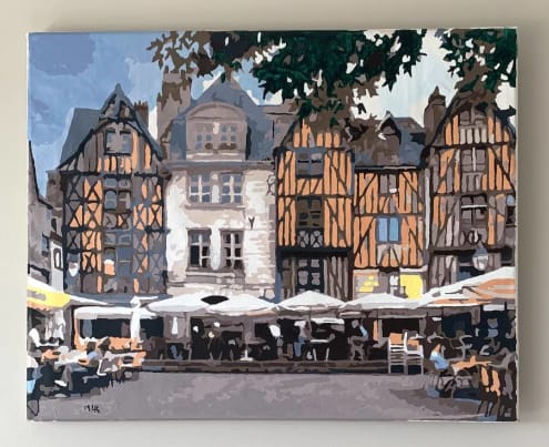 Customer photo review of Custom Landscape Paint By Numbers