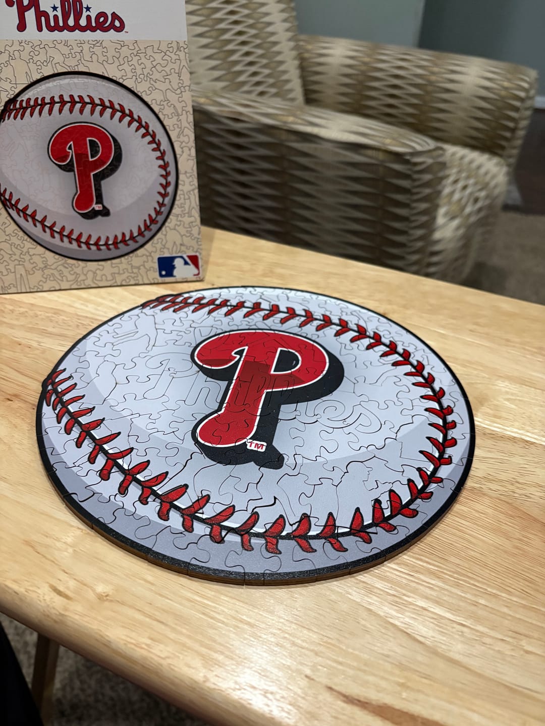 Customer photo review of Philadelphia Phillies™ - Wooden Puzzle
