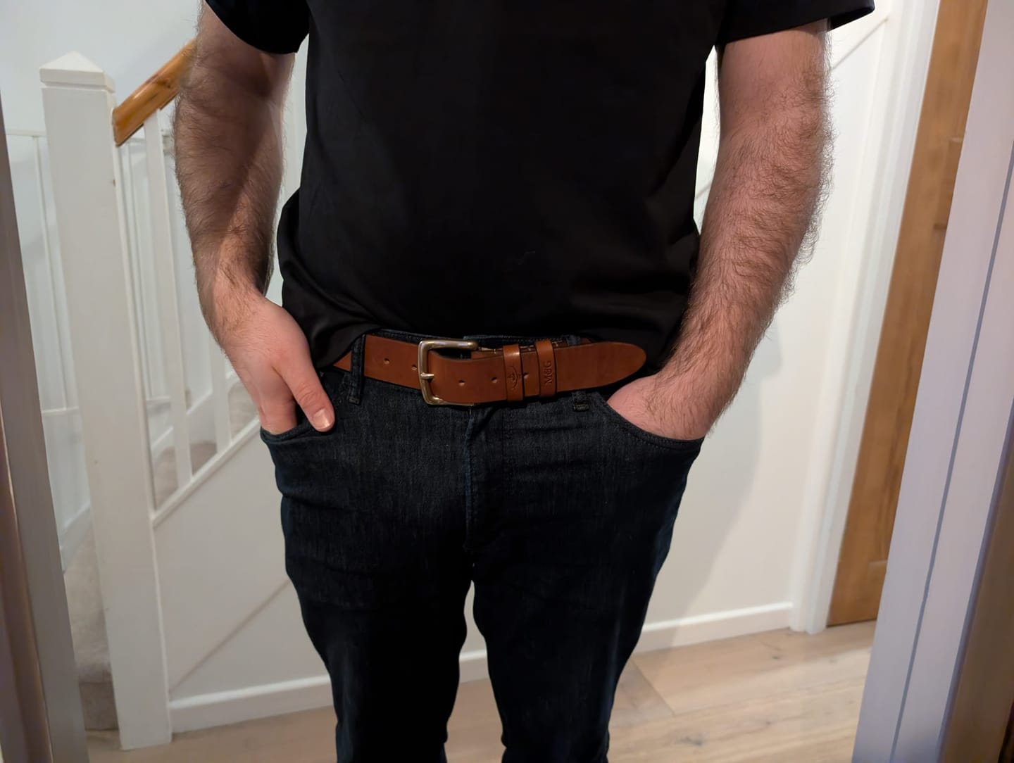 Customer photo review of Chester - English Oak Bark Bridle Leather