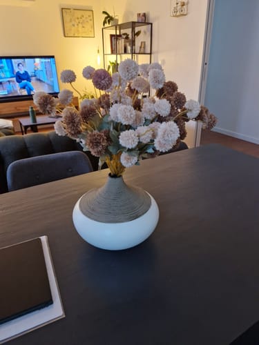 Customer photo review of Fleurs de Kiku - Mélange Crème (10 tiges/ 50 pompons)