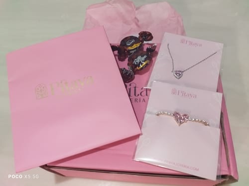 Customer photo review of Collar Heart Pink Plata925