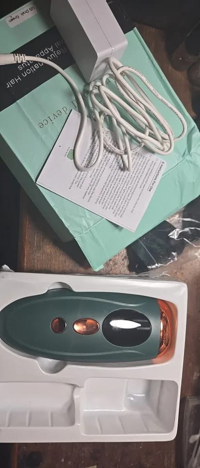 Customer photo review of IPL Hair Removal Device Painless Permanent Hair Reduction