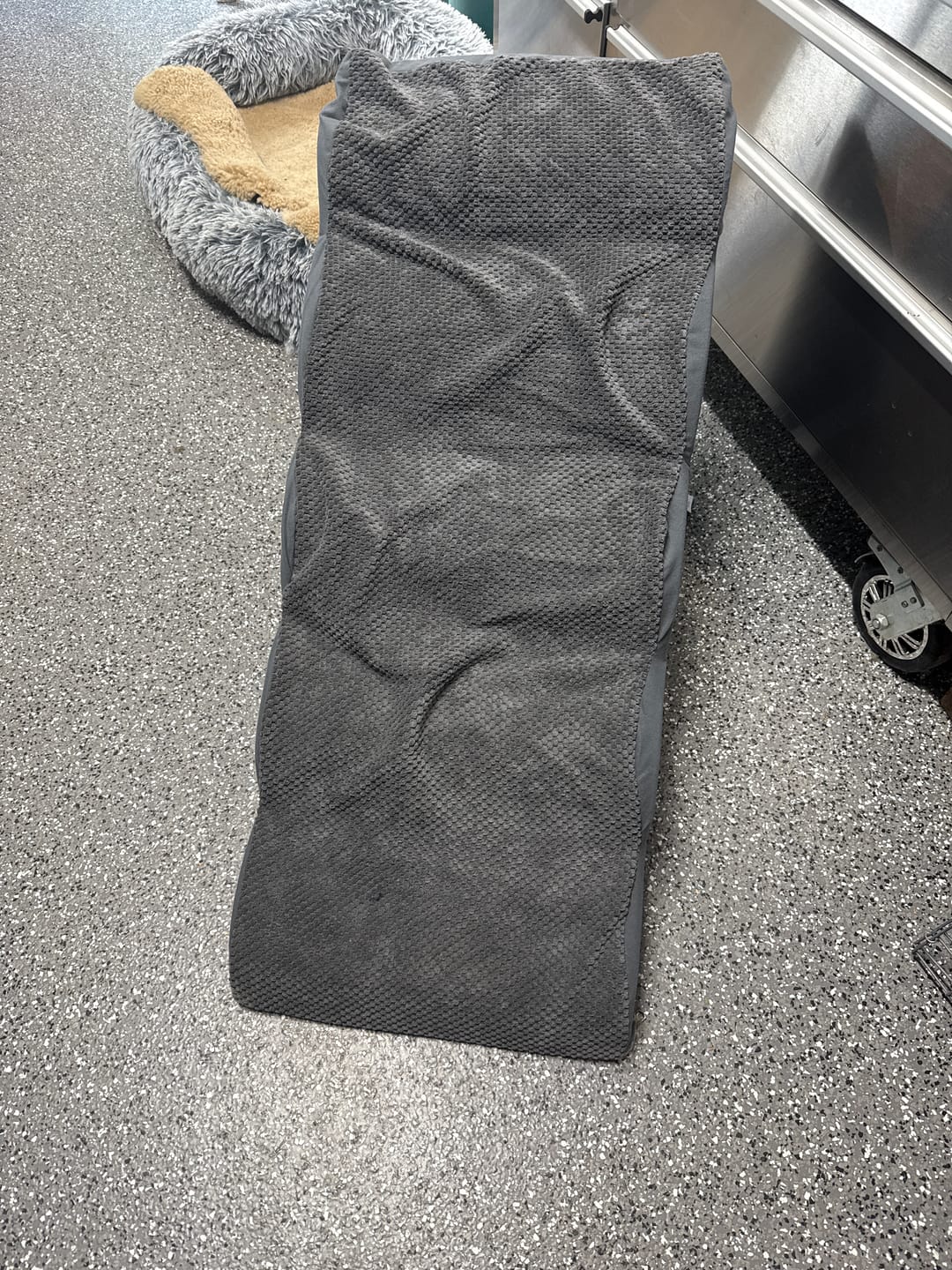 Customer photo review of Soft Foam Dog Stairs – Non-Slip Dog Steps for Beds & Couches