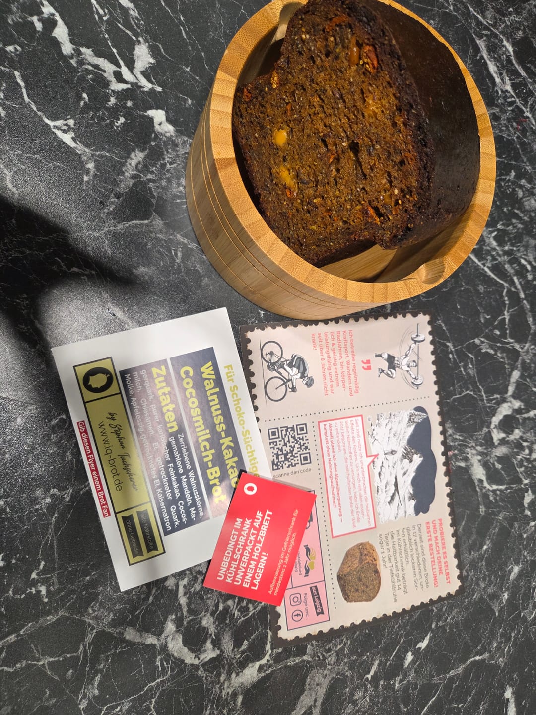Customer photo review of Cocos-Kakao-Hüttenkäse-Brot