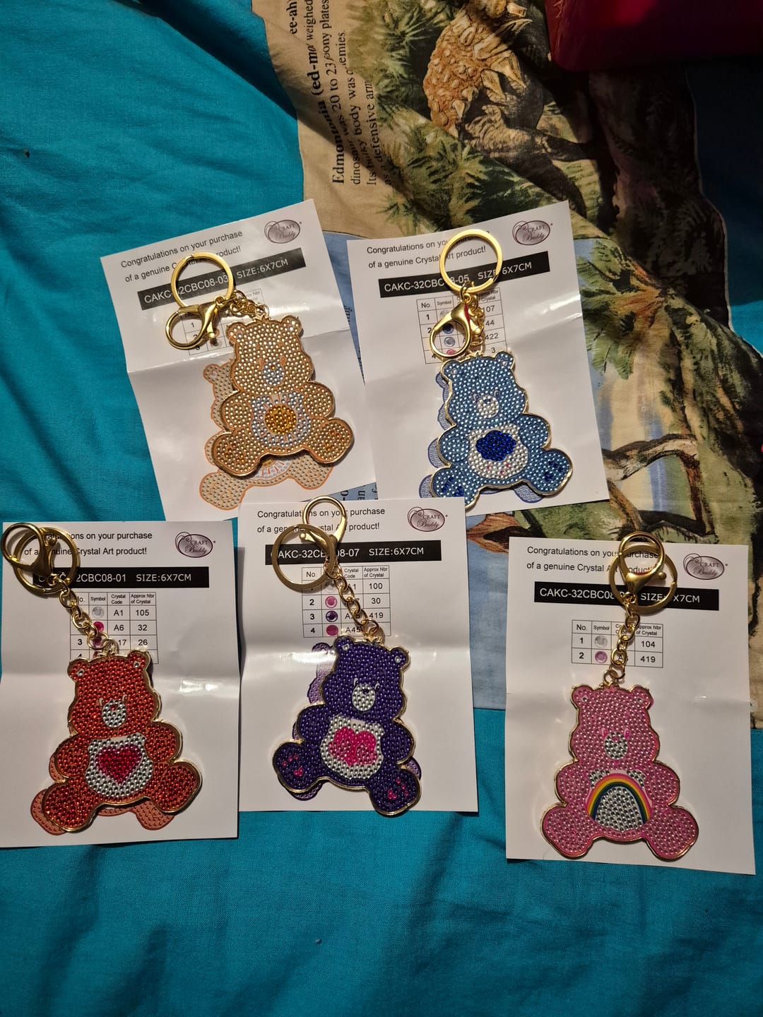 Customer photo review of Care Bears Crystal Art Keyring - Blind Bag
