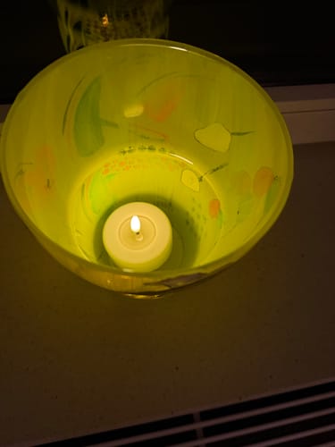 Customer photo review of LED Jumbo Fyrfadslys 2 stk. (Store) Hvid