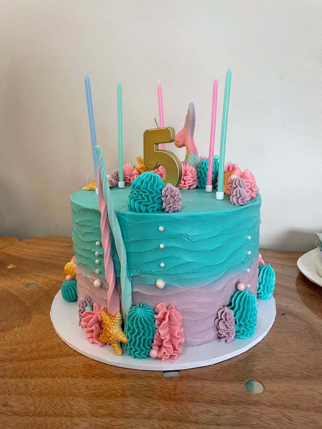Customer photo review of Mermaid Cake