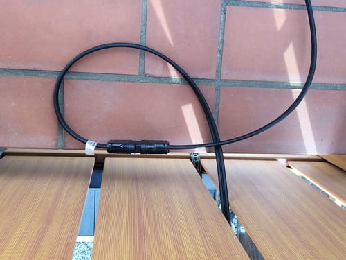 Customer photo review of DC Verlängerungskabel für Solarpanel