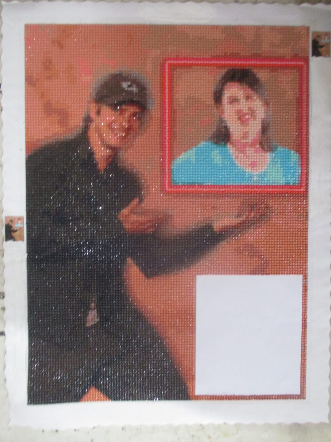 Customer photo review of Custom Diamond Painting Kits - Upload Any Image - Create Your Own