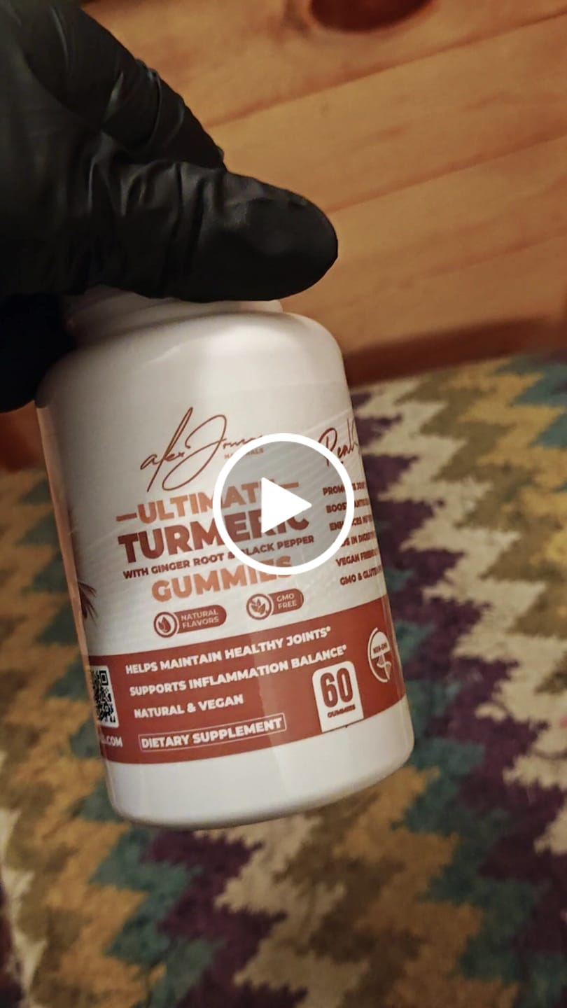Customer video review of Ultimate Turmeric Gummies With Ginger Root & Black Pepper