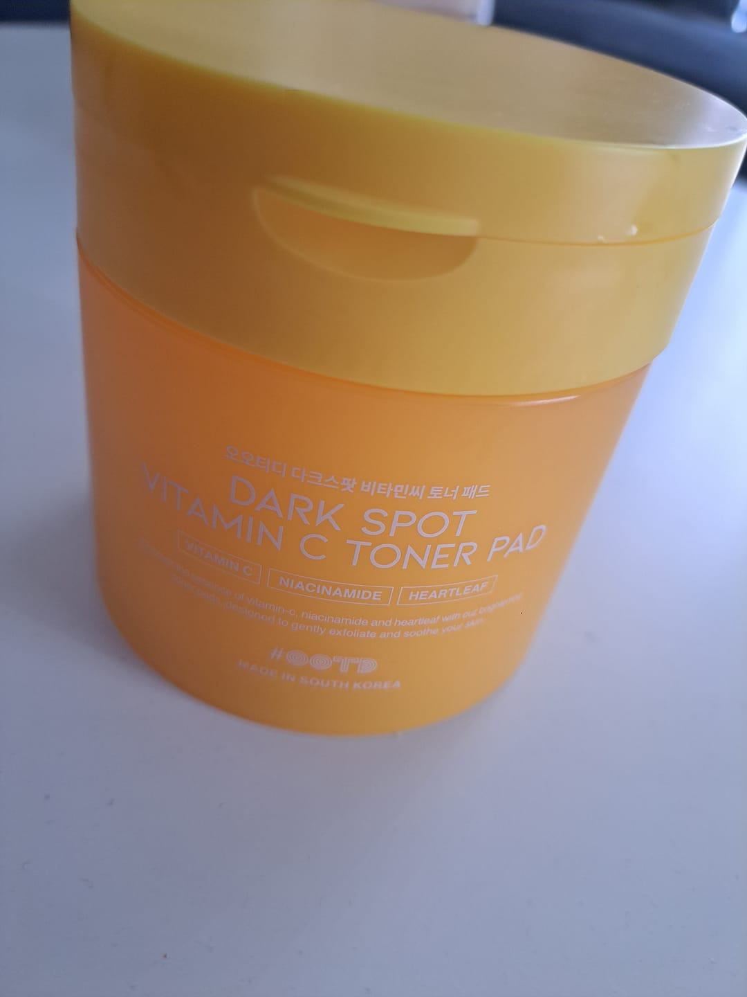 Customer photo review of Тонер падове с Витамин С против пигментни петна и неравномерен тен OOTD Dark Spot Vitamin C Toner Pad