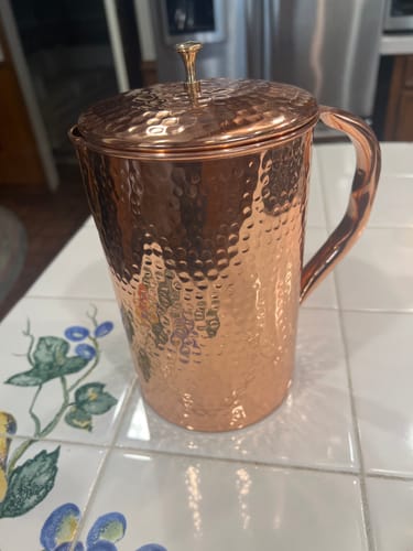 Customer photo review of Pure Copper Jug - 2L Hammered Copper Jug - Copper Culture