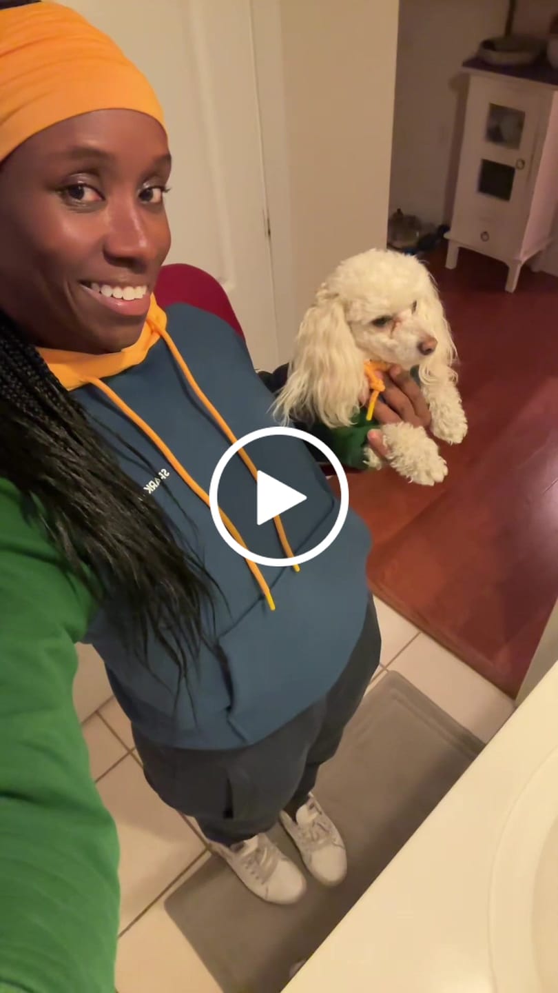 Customer video review of Primary Color Block Human Hoodie
