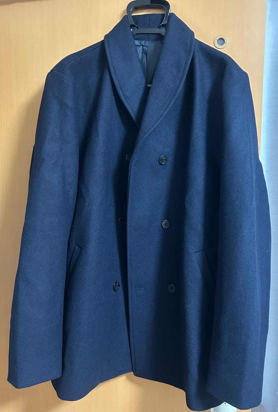 Customer photo review of ダブルブレストショールカラーピーコート
