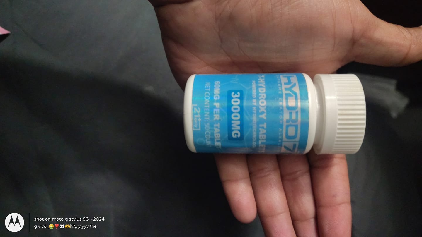 Customer photo review of 7-Hydroxy Tablets - 60MG (50 Count) 3000MG