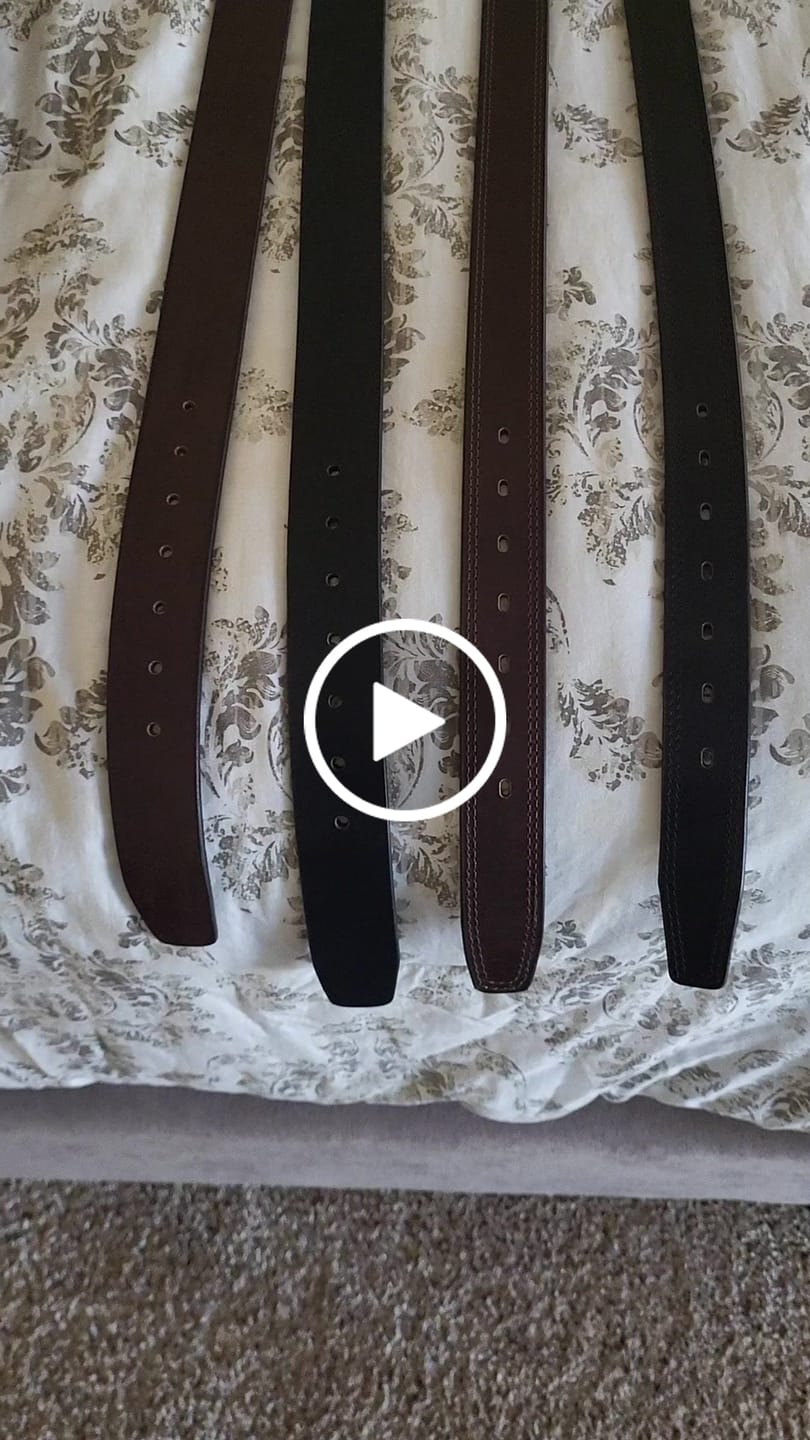 Customer video review of The Milestone Belt - Black Formal 100% Real Leather Belt