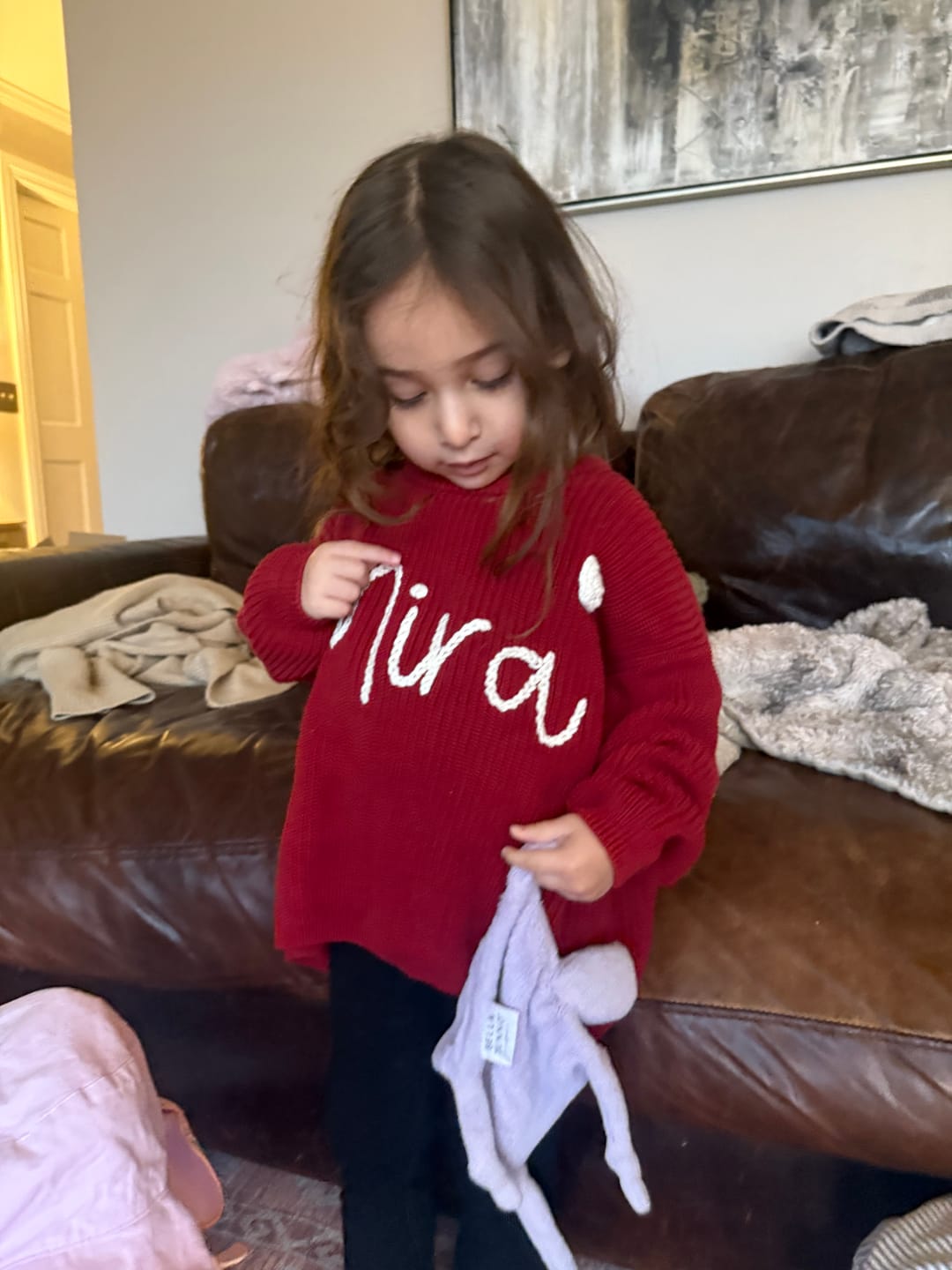 Customer photo review of Pacifier Buddy Luna the Unicorn