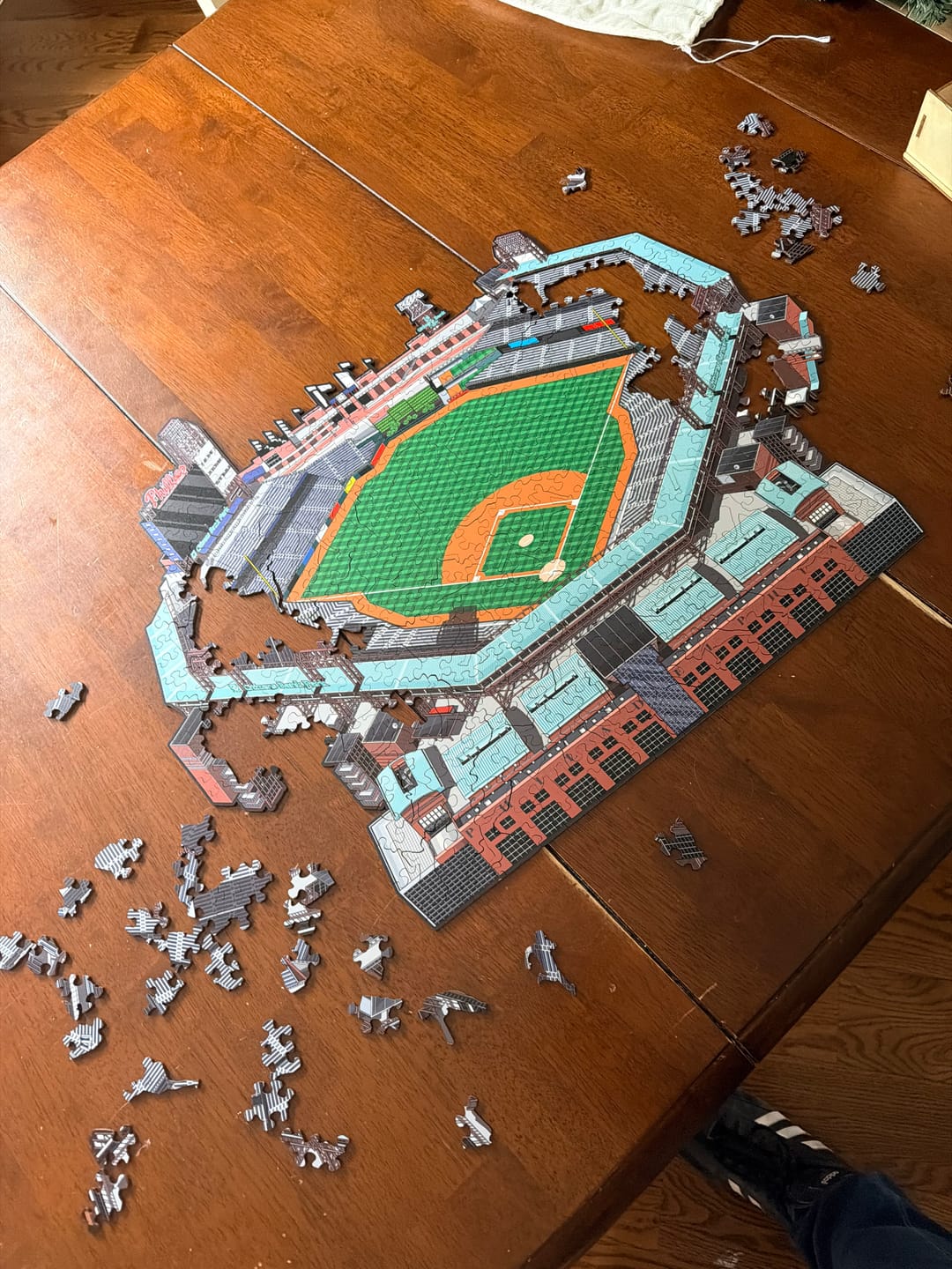 Customer photo review of Philadelphia Phillies™ Citizens Bank Park Stadium - Wooden Puzzle
