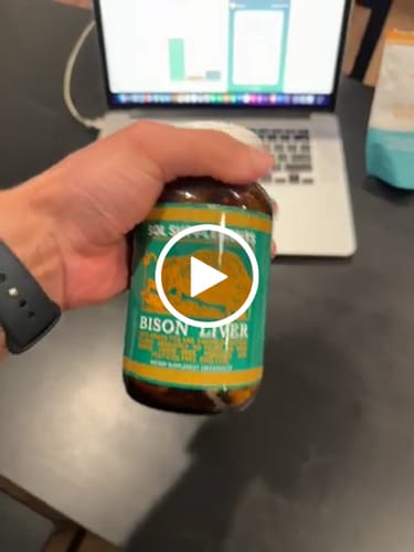 Customer video review of 100% Grass Fed + Finished, Pasture Raised, Freeze-Dried Bison Liver Capsules