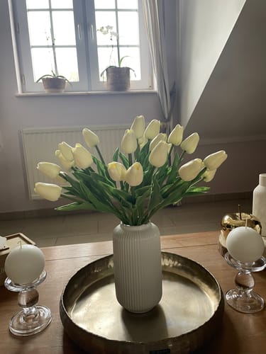 Customer photo review of Fleurs de Kiku - Blanc (20 tiges/ 100 pompons)