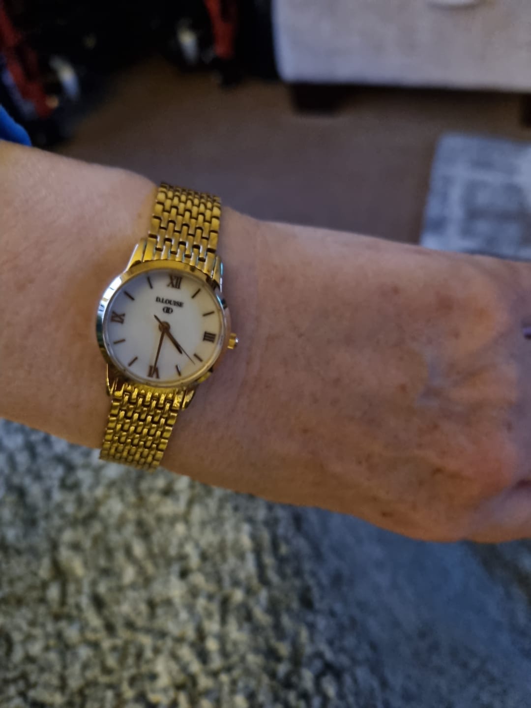 Customer photo review of Classic Link Round Gold Watch