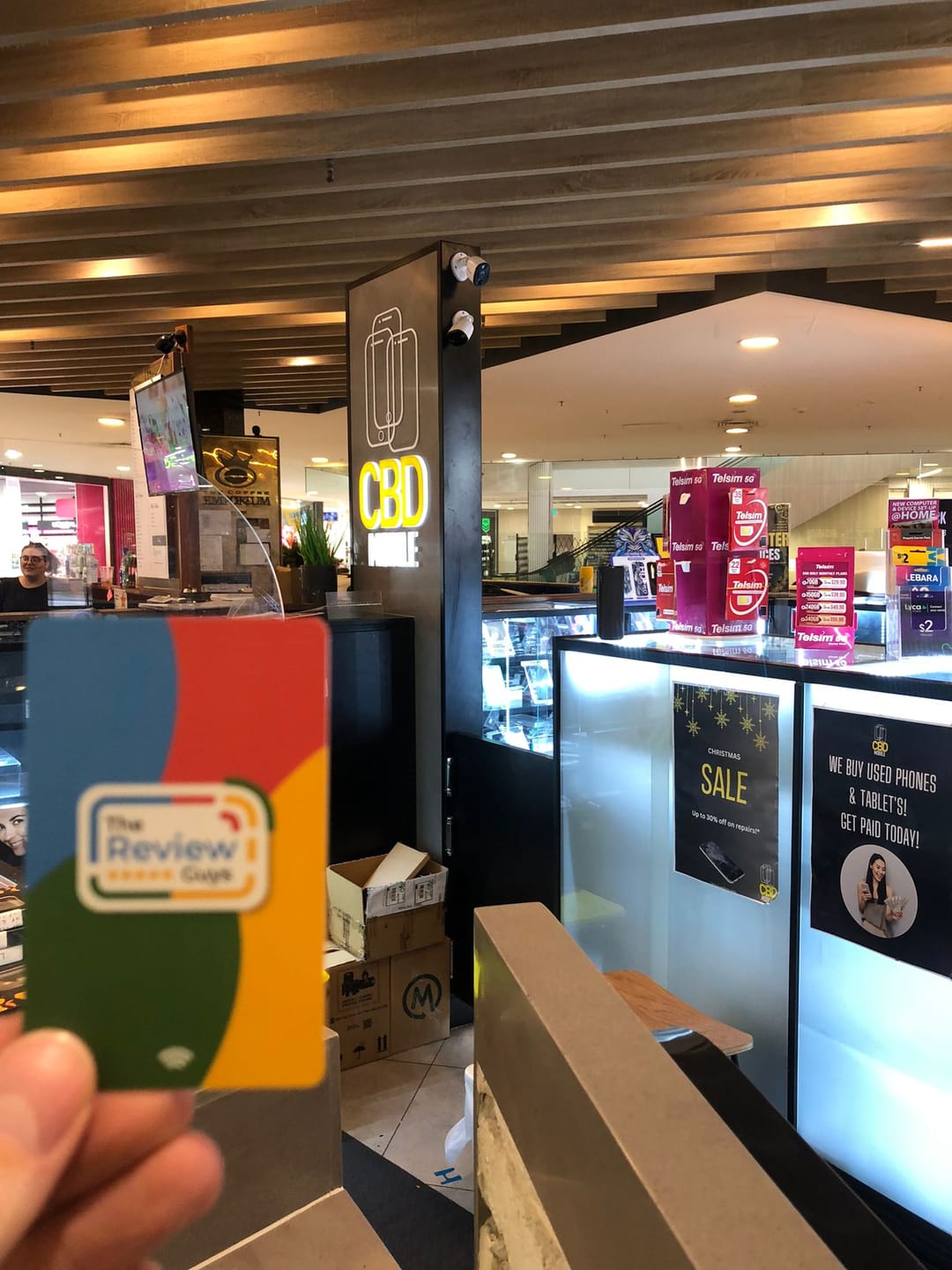 Customer photo review of Google Review NFC Card + QR Code