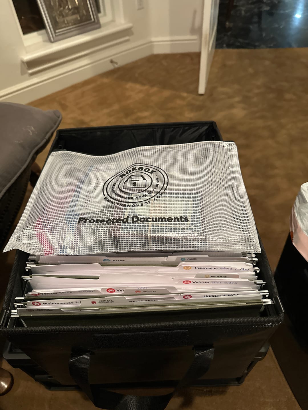 Customer photo review of Extra Document Bag