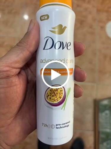 Customer video review of Dove Advanced Care Passionfruit Deodorant Spray