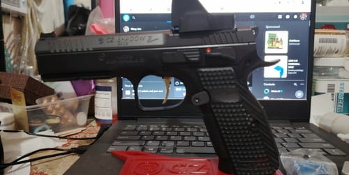 Customer photo review of CZ Shadow 2 G10 Grips | Lightweight Durable