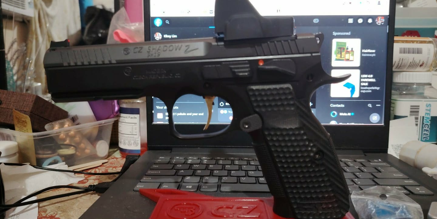 Customer photo review of CZ Shadow 2 G10 Grips | Lightweight Durable