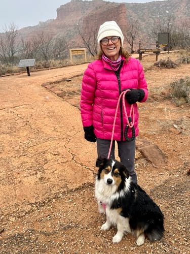 Customer photo review of Women's Fleece Lined High Rise Sitka Winter Pants