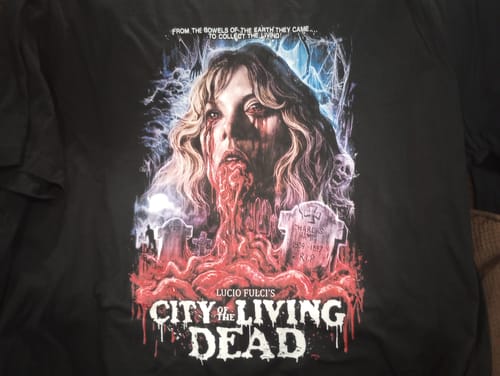 Customer photo review of City of the Living Dead: From the Bowels of the Earth They Came T-Shirt