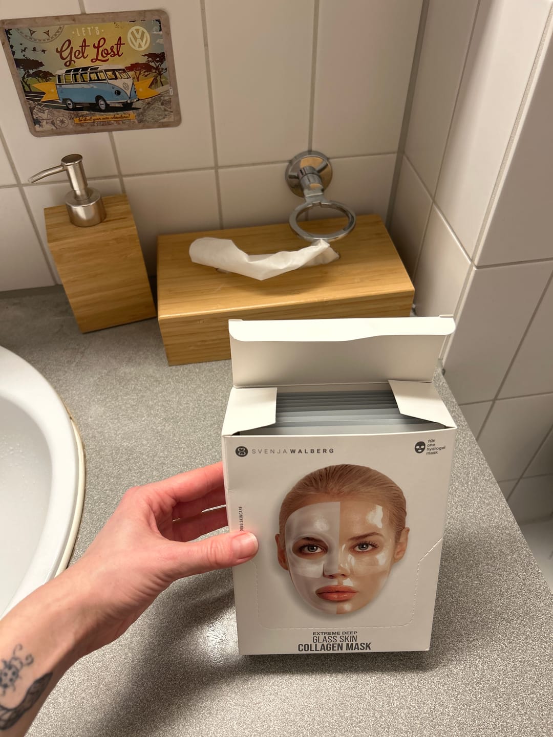 Customer photo review of Glassskinmask® - 10er Pack - Hydrogel Gesichtsmaske für strahlende Haut