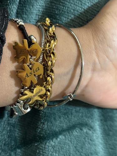 Customer photo review of Bracciale personalizzato con bimbi ✦ Legame Eterno