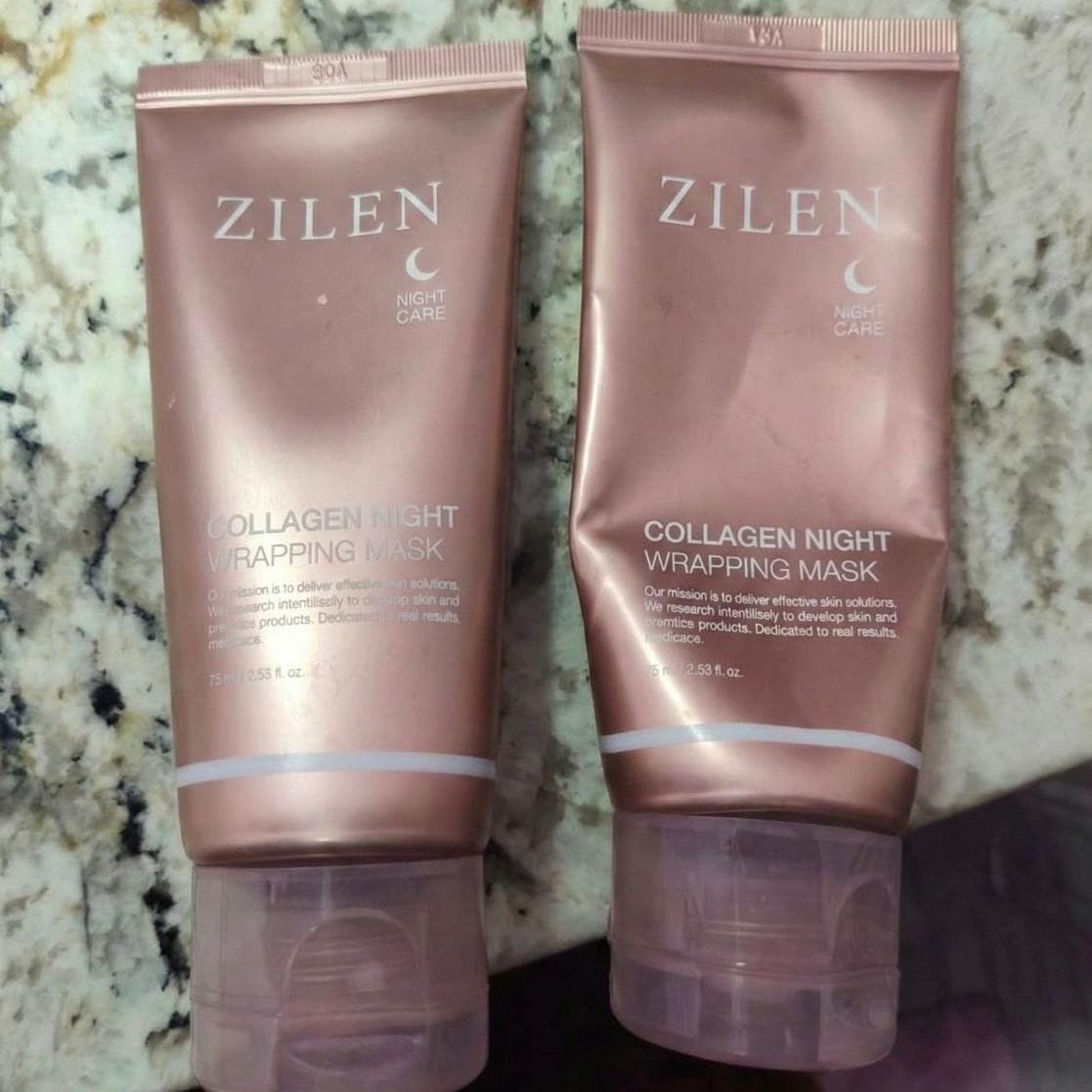 Customer photo review of Zilen Collagen Night Wrapping Mask (75ml)