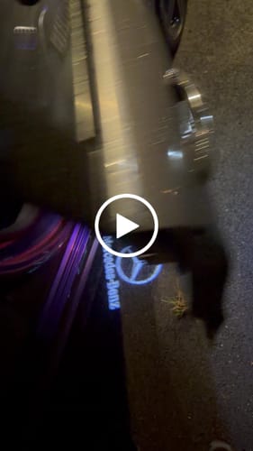 Customer video review of MERCEDES DOOR LIGHTS
