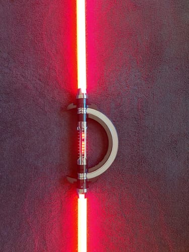 Customer photo review of Inquisitor hero double-bladed saber