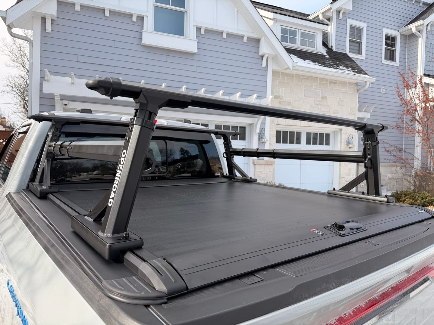 Customer photo review of OPENROAD Adjustable Bed Rack for Trucks